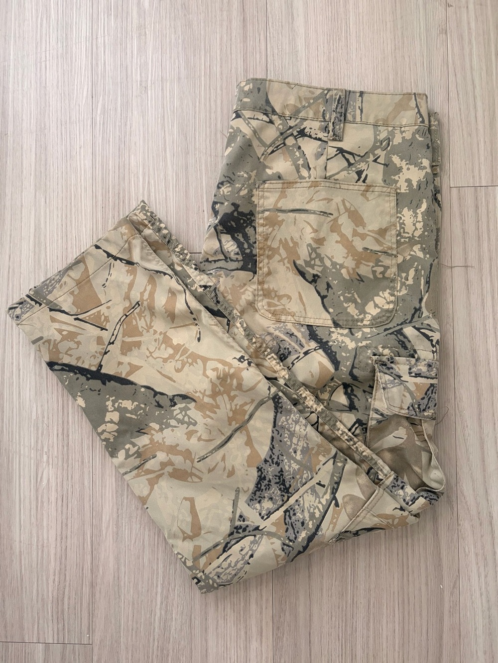 Men's Fire & Rain Camo Cargo Pants - Desert Tan 40 x 30